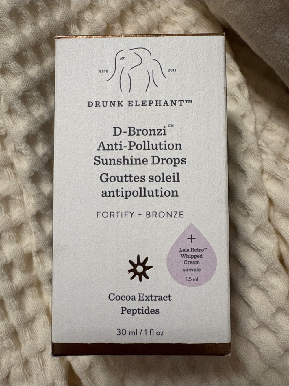 Drunk Elephant D-Bronzi Anti-Pollution Sunshine Drops - Bronze/White